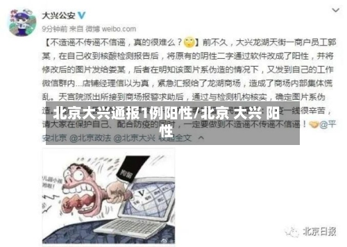 北京大兴通报1例阳性/北京 大兴 阳性-第2张图片