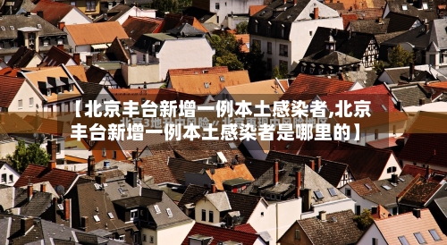 【北京丰台新增一例本土感染者,北京丰台新增一例本土感染者是哪里的】-第2张图片