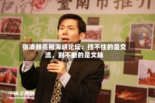 张凌赫亮相海峡论坛：挡不住的是交流，割不断的是文脉-第3张图片