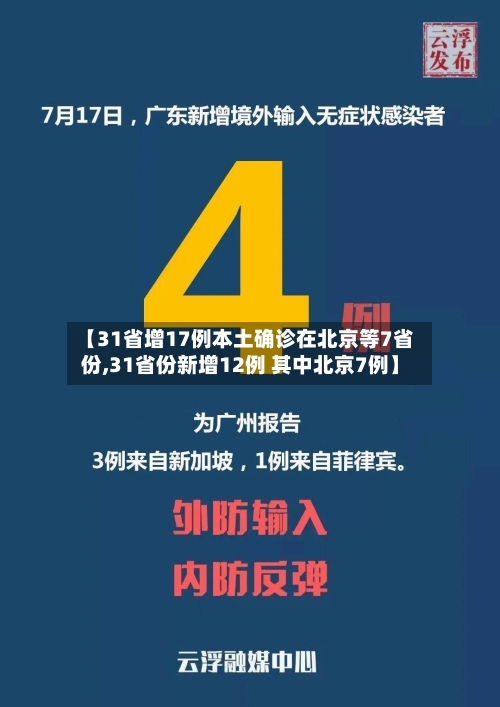【31省增17例本土确诊在北京等7省份,31省份新增12例 其中北京7例】-第2张图片
