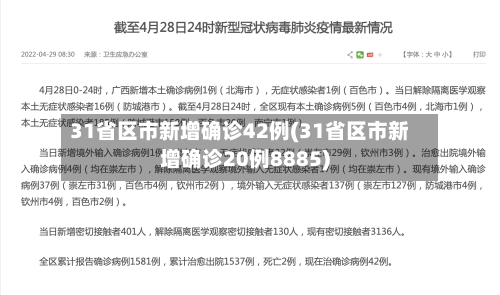 31省区市新增确诊42例(31省区市新增确诊20例8885)-第2张图片