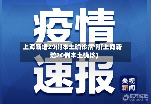 上海新增29例本土确诊病例(上海新增20例本土确诊)-第3张图片