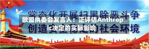 欧盟执委会发言人:正评估Anthropic决定的实际影响-第2张图片